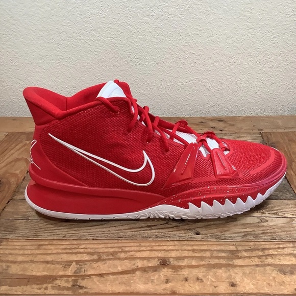 Nike Kyrie 7 TB Men's University Red White Basketball Shoes - Picture 1 of 8